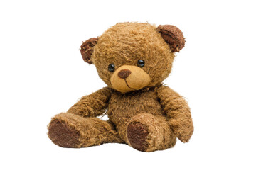 toy teddy isolated on white background