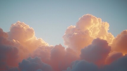 Sticker - Sunset cloudscape, vibrant orange and pink hues.