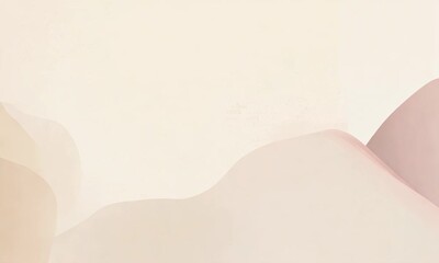 Wall Mural - calming abstract landscape illustration – soft earthy tones for tranquil wallpapers, modern art prin