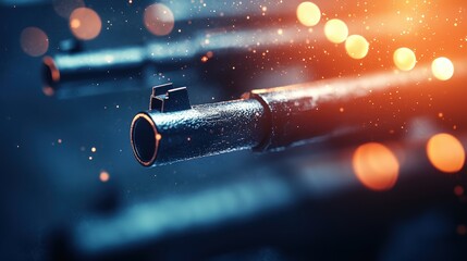 Weapons transforming into glowing beams of connection and trust