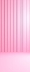 Canvas Print - Pink abstract background with vertical stripes and a flat surface.