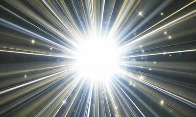 Wall Mural - vibrant burst of light: ethereal radiance illuminating the dark, creating a stunning celestial effec