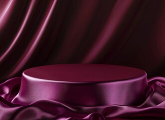 Canvas Print - Purple Silk Podium