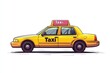 © IES Astro Stock - Taxi isolated on white background. Taxi icon. Cab isolated on white. Cab icon. Cab Car. Taxi Car Isolated element on white for Designers. Isolated Taxi Design Element. Cab Car Isolated on white.