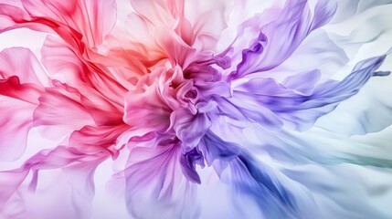 Aufkleber - A whirlwind of soft delicate flower petals swirling in a dreamy colorful display abstract art digital artwork ethereal vibe