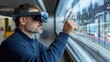 © Mrammon - A railway engineer using augmented reality for track maintenance planning