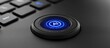 © Taman Siswo - Illuminated AI button on a sleek dark laptop keyboard