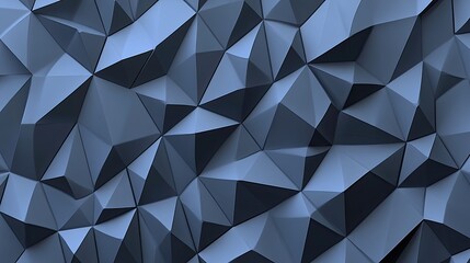 Wall Mural - A D backdrop with triangular shapes in a tessellation pattern, rendered in shades of silver and grey, creating a sleek, modern, and futuristic texture