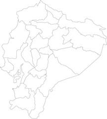  Detailed Outline Map Of Ecuador