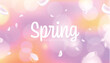 © yosiyosi - Spring background design. Beautiful background with petals
