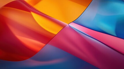 Wall Mural - Abstract Colorful Waves of Light Creating Beautiful Flowing Patterns