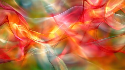 Wall Mural - Colorful Abstract Background with Flowing Light and Soft Curves