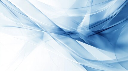 Abstract blue wave design, white background, flowing lines, website header
