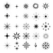 © WAHIDA - Hand drawn sparkling star collection