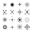 © WAHIDA - Hand drawn sparkling star collection