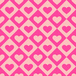 © Анна Шевчук - Seamless pattern with bright pink hearts on a light pink background. Vector Valentine's day background.