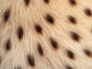 Wall Mural - white and brown leopard or cat animal fur texture