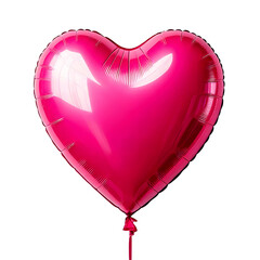 Wall Mural - Pink heart shaped balloon