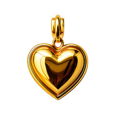 Wall Mural - Gold heart pendant