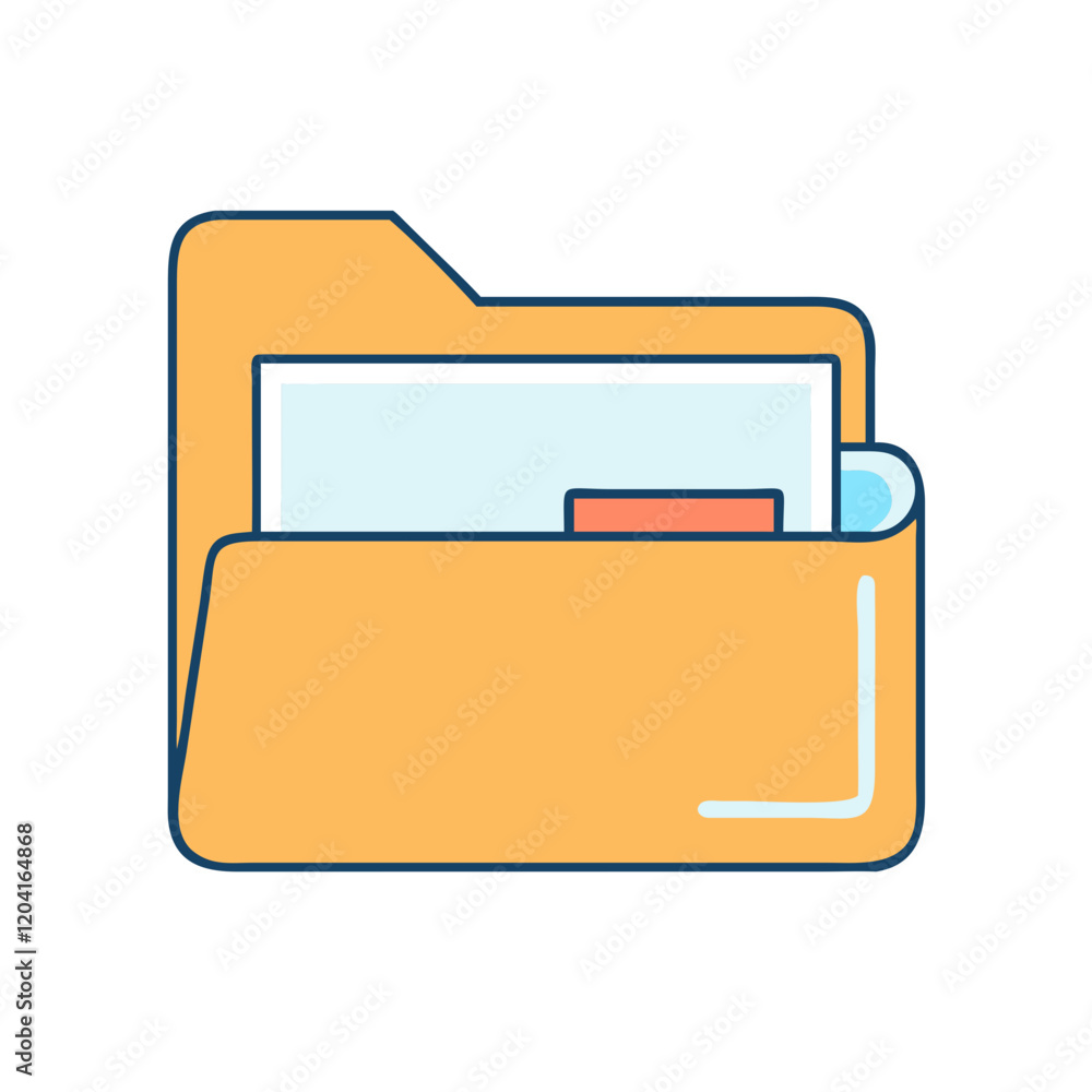folder icon, folder vector illustration-simple illustration of folder ...