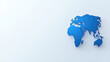 © JK_kyoto - 3D blue world map light background, symbolizing global connection