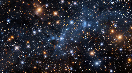 Wall Mural - A breathtaking view of countless stars in deep space.