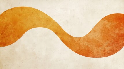 Wall Mural - abstract mid-century modern design with clean retro curves and borders