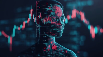 Digital Human, AI, Algorithmic Trading, and Stock Market Data Visualization