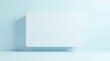 © Vibrant Visions Pixe - Blank Rectangle on Pale Blue Background Minimalist Design Element for Presentations and Mockups