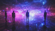 © Teeraphon - abstract professional business team people innovation connection of line from nail node to node on map background , networking concept