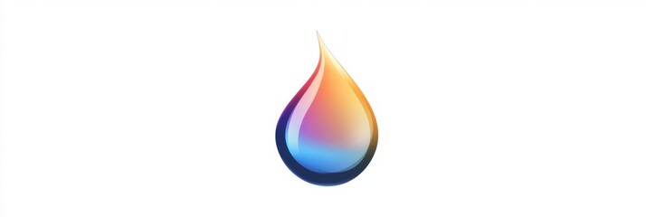 Fototapete - Colorful droplet design representing fluidity and creativity in a modern artistic context. Generative AI