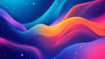 Wall Mural - space concept background. universe galaxy horizontal poster. amazing cosmic wallpaper. raster bitmap