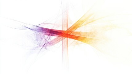 Fototapete - Colorful abstract design with flowing lines and vibrant hues in a modern art representation filled with beauty and creativity. Generative AI