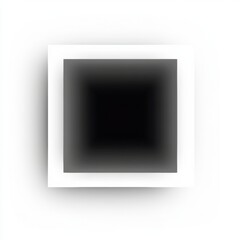 Leinwandbilder - Dynamic square gradient design featuring smooth transitions from black to white in a minimalistic style. Generative AI