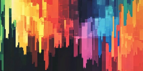Wall Mural - a stunningly vibrant abstract colorful background design that captivates the eye