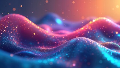 Poster - Abstract ai generated vibrant liquid design with swirling fluid patterns. Dynamic mixture of pink, blue colours creating explosion of dynamic motion. Modern artistic background. Fluid acrylic colours