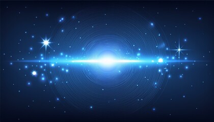 Wall Mural - a glowing light effect illustration background astronomy