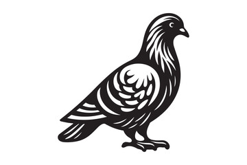 pigeon silhouette