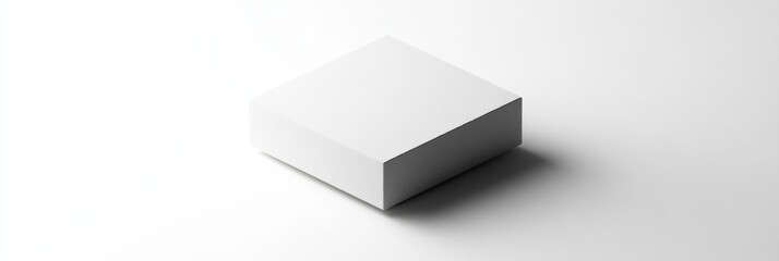 Poster - Minimalist white object placed on a light surface in a modern interior setting providing a serene atmosphere. Generative AI