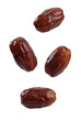© StreamPixel - four pitted dates, a nutritious and naturally sweet fruit known for its rich flavor and chewy texture.