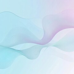 Leinwandbilder - Colorful wave patterns flow elegantly on a soft pastel background for a modern decorative effect. Generative AI