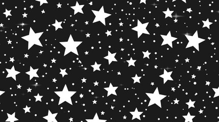Wall Mural - Stars and nebula in the dark sky universe space video footage.