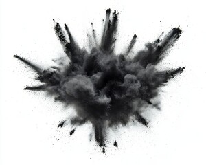 Wall Mural - a powerful explosion resulted in a significant amount of debris scattered haphazardly. the explosion