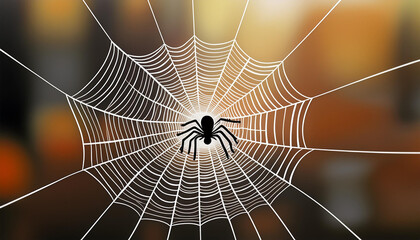 simple web with little spider