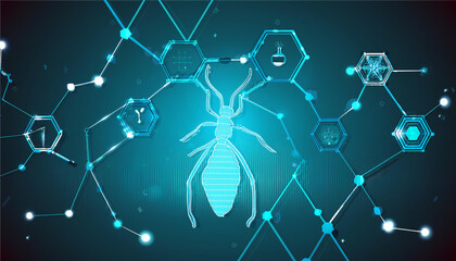  science ant technology concept