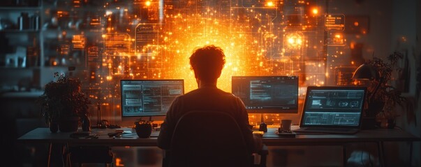 Digital Workspace with Productivity Tools and Holographic Interfaces in Agile Project Management