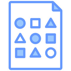 Poster - Data Sampling Blue Icon