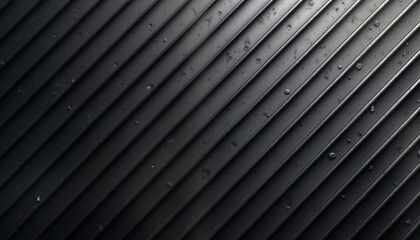Leinwandbilder - Abstract dark metal texture with diagonal lines. Stylish design elements. Modern material. Industrial style. Great graphic element for product design, architecture. Modern interior exterior. Elegant