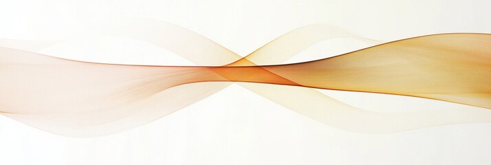 Aufkleber - Abstract wave patterns in soft colors create a serene illusion of movement and flow. Generative AI
