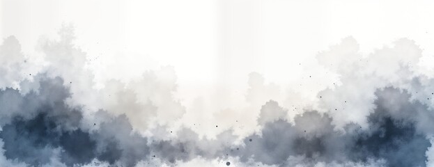 Aufkleber - Abstract grey smudge watercolor background. Soft blend of grey, white hues create beautiful texture. Artistic design suitable for various creative projects. Minimalist design style creates elegant